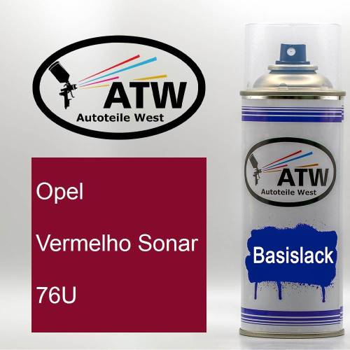 Opel, Vermelho Sonar, 76U: 400ml Sprühdose, von ATW Autoteile West.